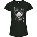 The Ace of Spades Womens Petite Cut T-Shirt Black
