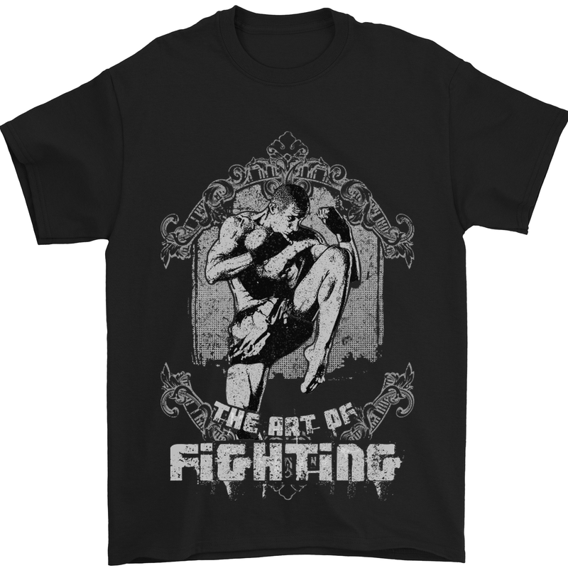 The Art of Fighting MMA Muay Thai Mens T-Shirt Cotton Gildan Black