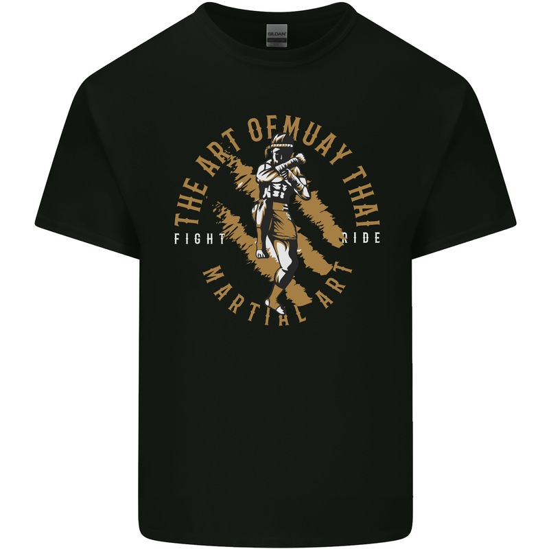 The Art of Muay Thai MMA Mixed Martial Arts Kids T-Shirt Childrens Black