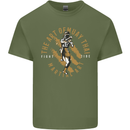 The Art of Muay Thai MMA Mixed Martial Arts Mens Cotton T-Shirt Tee Top Military Green