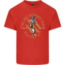 The Art of Muay Thai MMA Mixed Martial Arts Mens Cotton T-Shirt Tee Top Red