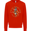The Art of Muay Thai MMA Mixed Martial Arts Mens Sweatshirt Jumper Bright Red