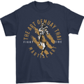 The Art of Muay Thai MMA Mixed Martial Arts Mens T-Shirt Cotton Gildan Navy Blue