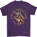The Art of Muay Thai MMA Mixed Martial Arts Mens T-Shirt Cotton Gildan Purple