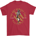 The Art of Muay Thai MMA Mixed Martial Arts Mens T-Shirt Cotton Gildan Red