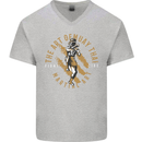 The Art of Muay Thai MMA Mixed Martial Arts Mens V-Neck Cotton T-Shirt Sports Grey