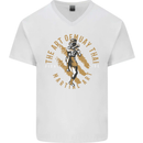 The Art of Muay Thai MMA Mixed Martial Arts Mens V-Neck Cotton T-Shirt White