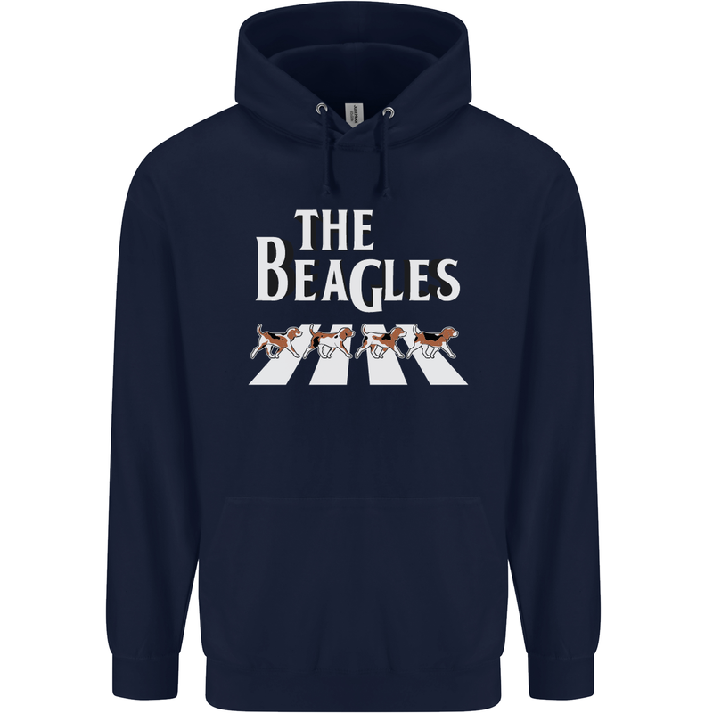 The Beagles Funny Dog Parody Childrens Kids Hoodie Navy Blue