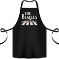 The Beagles Funny Dog Parody Cotton Apron 100% Organic Black