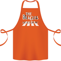 The Beagles Funny Dog Parody Cotton Apron 100% Organic Orange