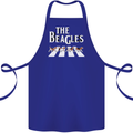 The Beagles Funny Dog Parody Cotton Apron 100% Organic Royal Blue