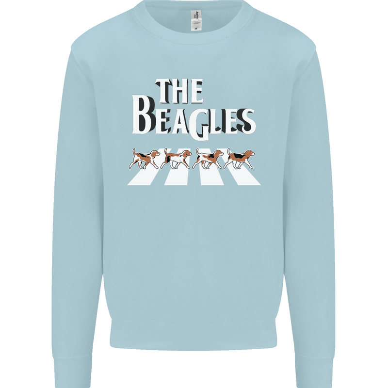 The Beagles Funny Dog Parody Kids Sweatshirt Jumper Light Blue