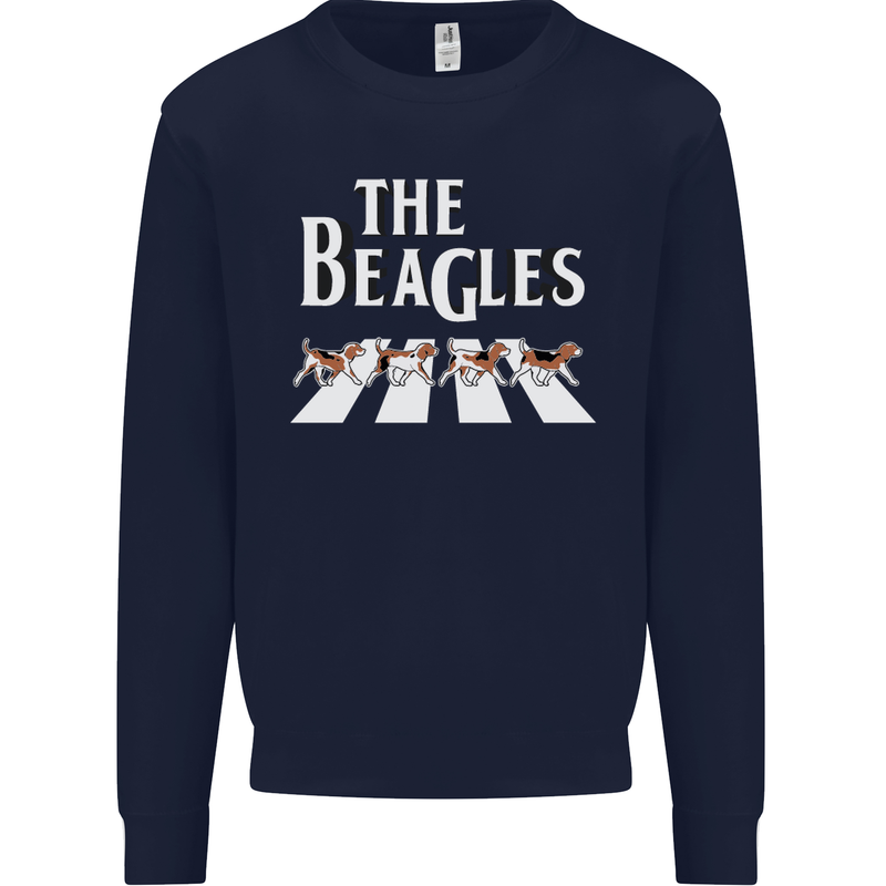 The Beagles Funny Dog Parody Kids Sweatshirt Jumper Navy Blue
