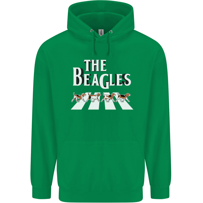 The Beagles Funny Dog Parody Mens 80% Cotton Hoodie Irish Green