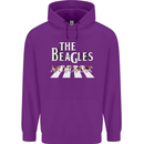 The Beagles Funny Dog Parody Mens 80% Cotton Hoodie Purple