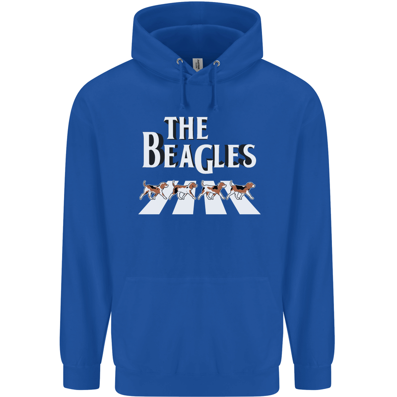 The Beagles Funny Dog Parody Mens 80% Cotton Hoodie Royal Blue