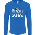 The Beagles Funny Dog Parody Mens Long Sleeve T-Shirt Royal Blue