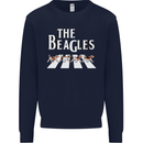The Beagles Funny Dog Parody Mens Sweatshirt Jumper Navy Blue