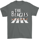 The Beagles Funny Dog Parody Mens T-Shirt Cotton Gildan Charcoal