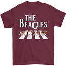 The Beagles Funny Dog Parody Mens T-Shirt Cotton Gildan Maroon