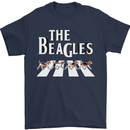 The Beagles Funny Dog Parody Mens T-Shirt Cotton Gildan Navy Blue