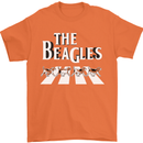 The Beagles Funny Dog Parody Mens T-Shirt Cotton Gildan Orange