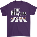 The Beagles Funny Dog Parody Mens T-Shirt Cotton Gildan Purple