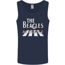 The Beagles Funny Dog Parody Mens Vest Tank Top Navy Blue
