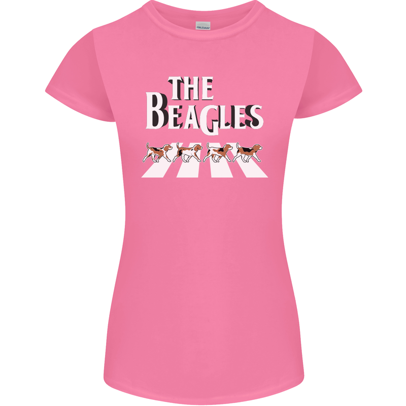 The Beagles Funny Dog Parody Womens Petite Cut T-Shirt Azalea