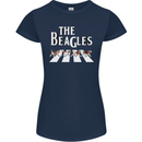 The Beagles Funny Dog Parody Womens Petite Cut T-Shirt Navy Blue