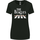 The Beagles Funny Dog Parody Womens Wider Cut T-Shirt Black