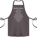 The Beer Prayer Funny Alcohol Cotton Apron 100% Organic Dark Grey
