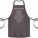 The Beer Prayer Funny Alcohol Cotton Apron 100% Organic Dark Grey