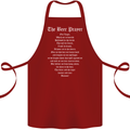 The Beer Prayer Funny Alcohol Cotton Apron 100% Organic Maroon