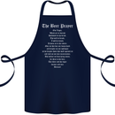 The Beer Prayer Funny Alcohol Cotton Apron 100% Organic Navy Blue