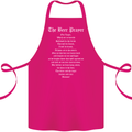 The Beer Prayer Funny Alcohol Cotton Apron 100% Organic Pink