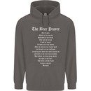 The Beer Prayer Funny Alcohol Mens 80% Cotton Hoodie Charcoal