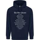The Beer Prayer Funny Alcohol Mens 80% Cotton Hoodie Navy Blue