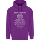 The Beer Prayer Funny Alcohol Mens 80% Cotton Hoodie Purple