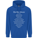 The Beer Prayer Funny Alcohol Mens 80% Cotton Hoodie Royal Blue