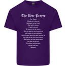 The Beer Prayer Funny Alcohol Mens Cotton T-Shirt Tee Top Purple