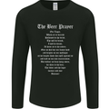 The Beer Prayer Funny Alcohol Mens Long Sleeve T-Shirt Black