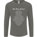 The Beer Prayer Funny Alcohol Mens Long Sleeve T-Shirt Charcoal