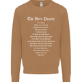 The Beer Prayer Funny Alcohol Mens Sweatshirt Jumper Caramel Latte