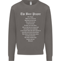 The Beer Prayer Funny Alcohol Mens Sweatshirt Jumper Charcoal