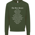 The Beer Prayer Funny Alcohol Mens Sweatshirt Jumper Forest Green
