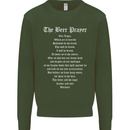 The Beer Prayer Funny Alcohol Mens Sweatshirt Jumper Forest Green