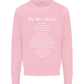 The Beer Prayer Funny Alcohol Mens Sweatshirt Jumper Light Pink