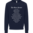 The Beer Prayer Funny Alcohol Mens Sweatshirt Jumper Navy Blue