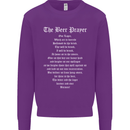 The Beer Prayer Funny Alcohol Mens Sweatshirt Jumper Purple